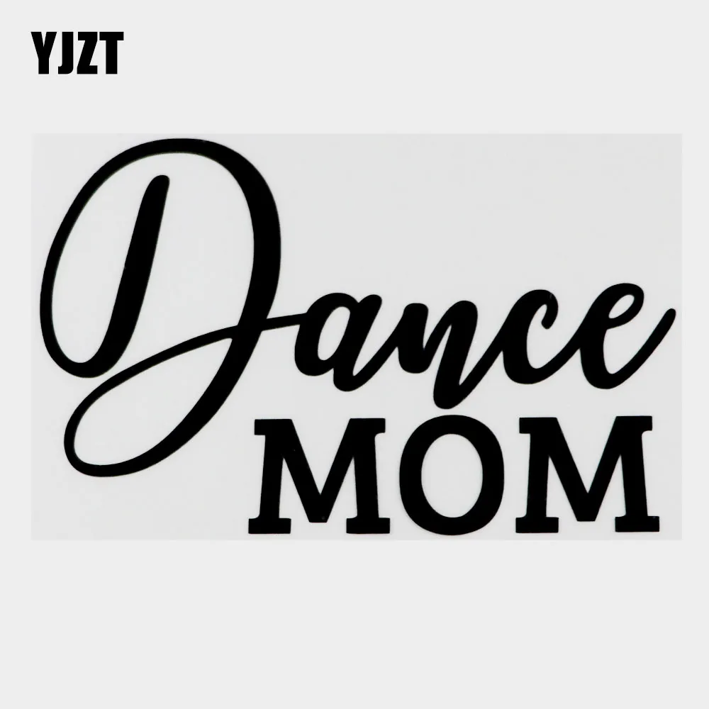 Модная виниловая наклейка на окно автомобиля YJZT Dance Mom, черная/серебряная наклейка для стайлинга автомобиля 10B-0155