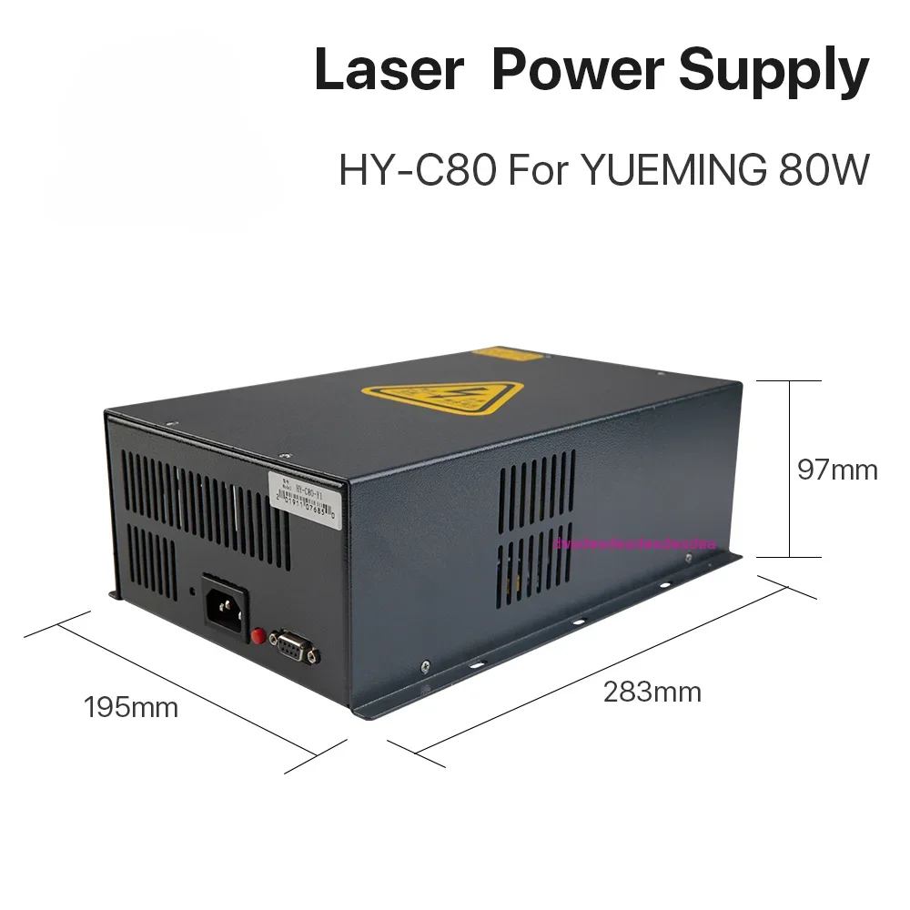 HY-C80 CO2 Laser Power Supply 80W For YUEMING Engraving / Cutting Machine