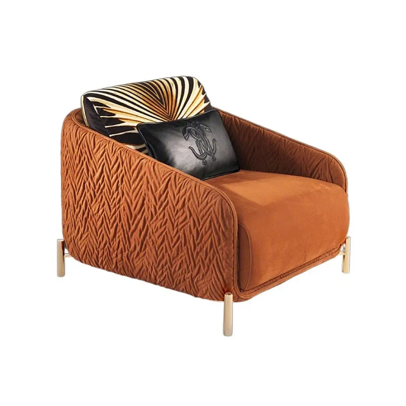 

Single sofa chair matte leather leisure chair