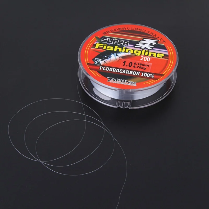 200M/219 Yard Nylon Fluorocarbon Fishing Main Line High Strength Freshwater Saltwater Wire Outdoor Accessories