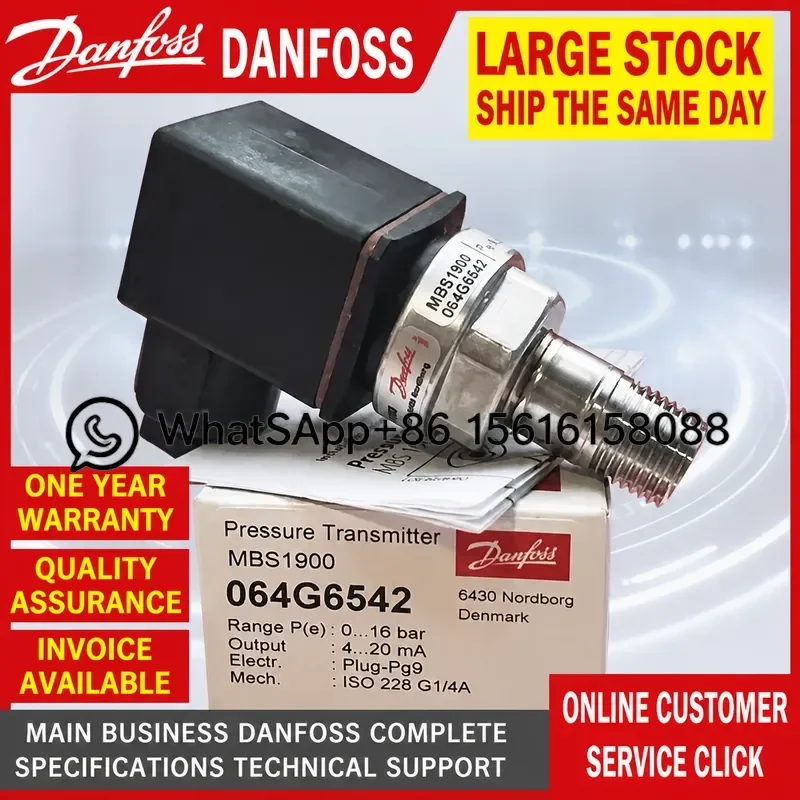 Danfoss MBS1900 Pressure Transmitter 064G6592 064G6585 064G6501 064G6521 064G6522 064G6502 064G6678  064G6679 064G6532