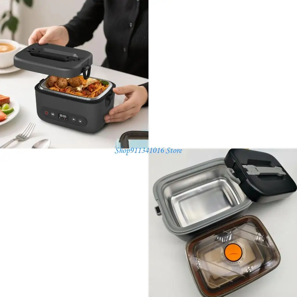 

Stainless Steel Heater 80W Leak Proof Electric Lunch Container For Traveler