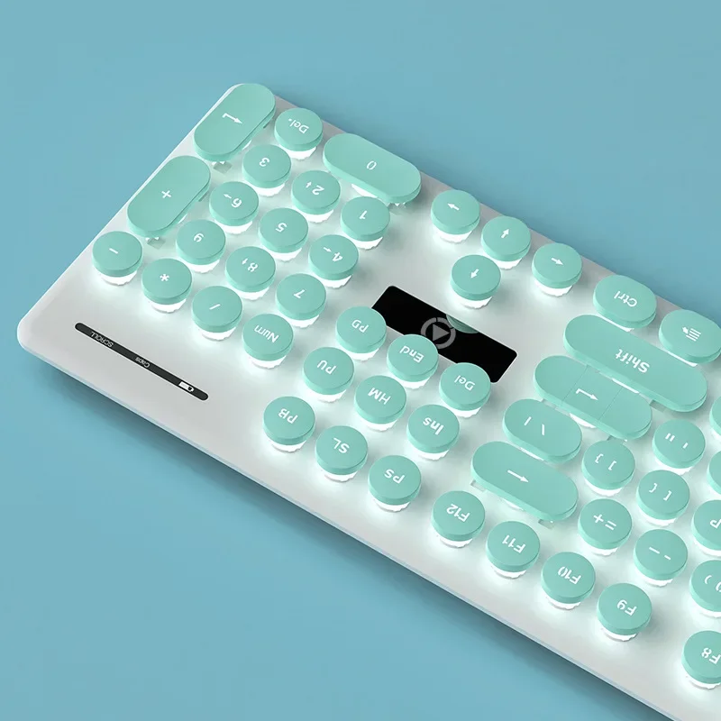 Imagem -02 - Punk v8 Punk Toque Mecânico Teclado e Mouse Grupo Glow Game Acessórios para Computador