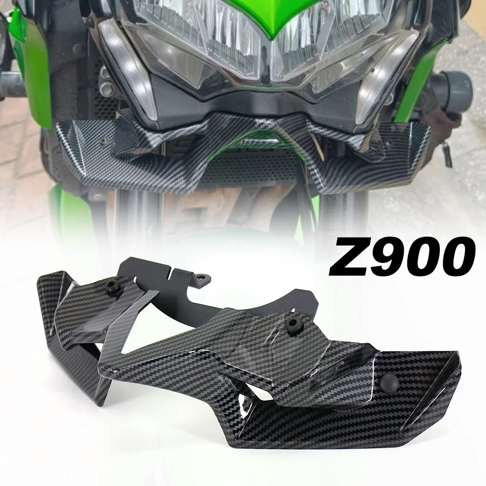 

For Kawasaki Z900 Z 900 2020 2021 2022 2023 2024 2025 Motorcycle Front Spoiler Winglet Aerodynamic Wing Kit Spoiler ABS Plastic