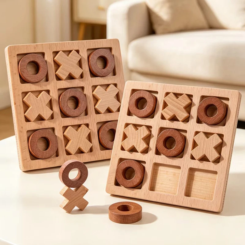 Jogo montessori de madeira, mini quebra-cabeça de xadrez, treinamento de interação, aprendizagem do cérebro, brinquedos educativos para crianças
