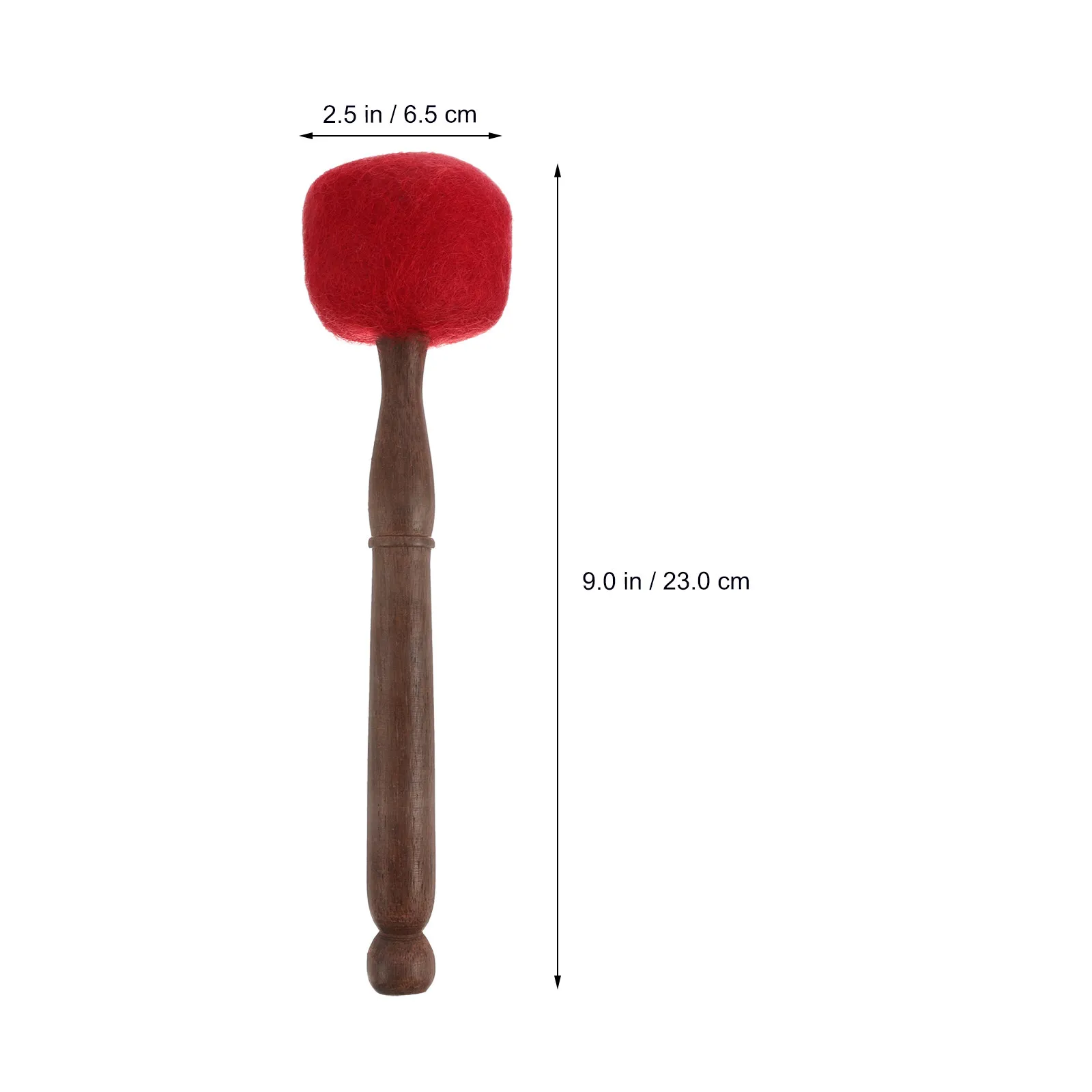 1Pcs Premium Hardwood Singing Bowl Stick Easy Grip Structure Meditation Chanting Bowl Percussion Instrument Parts