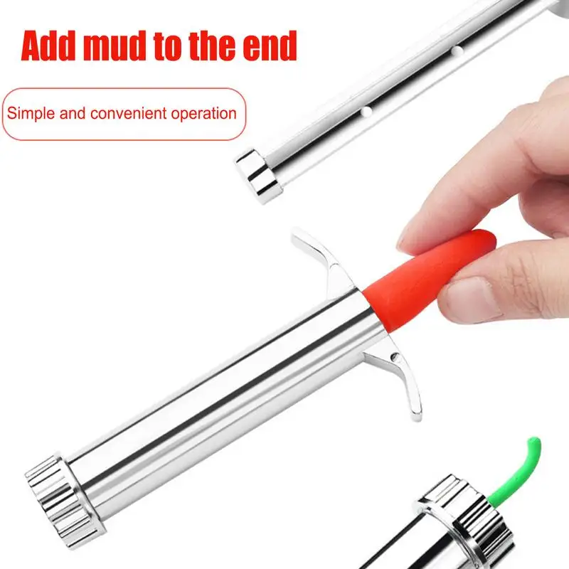 Stainless Steel Clay Pottery Extruder Tool Presses Removable Durable Easy To Apply Stainless Steel Clay Extruders With 20 Nozzle