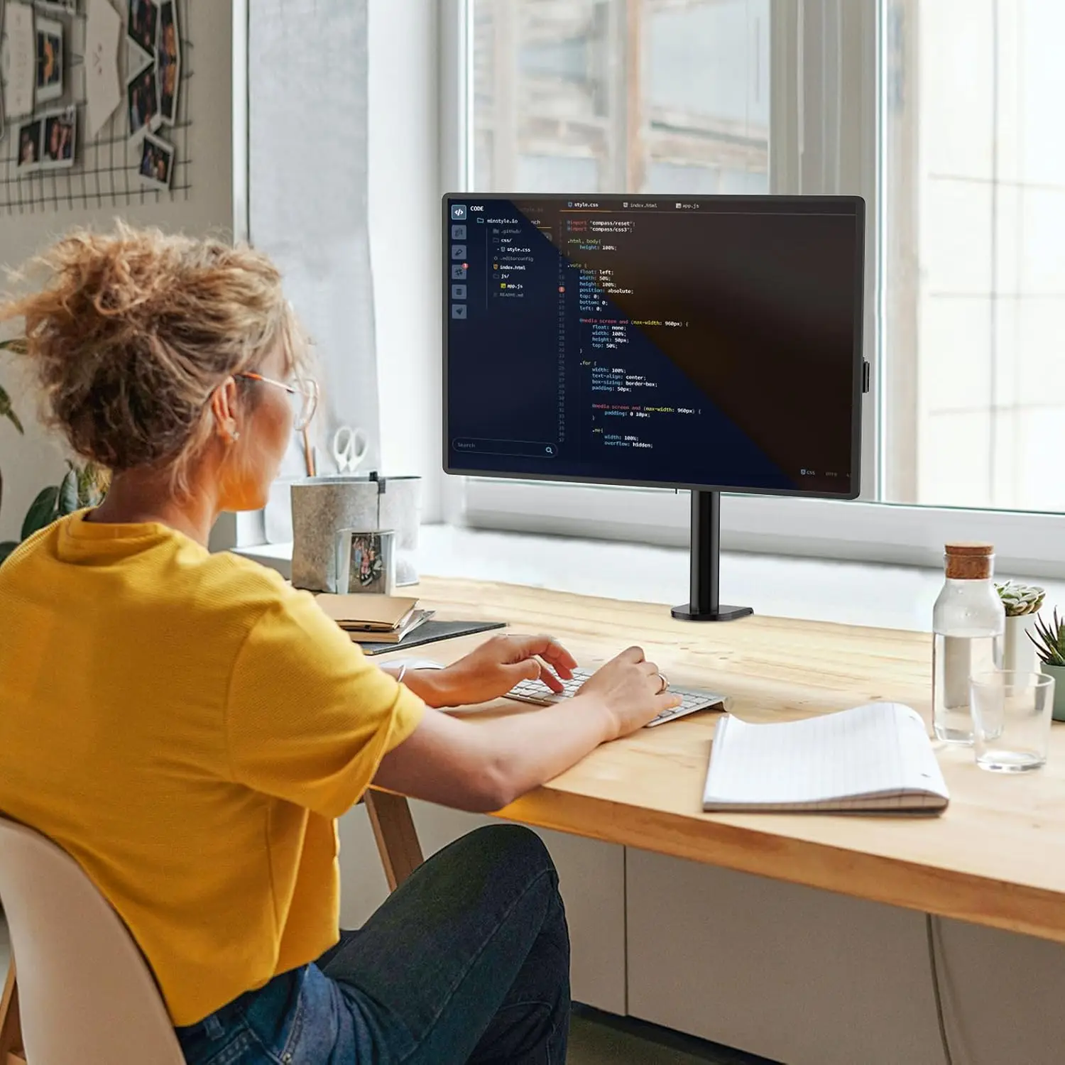 1Pc Desktop Mount Monitor Stand Arm For Better Ergonomics