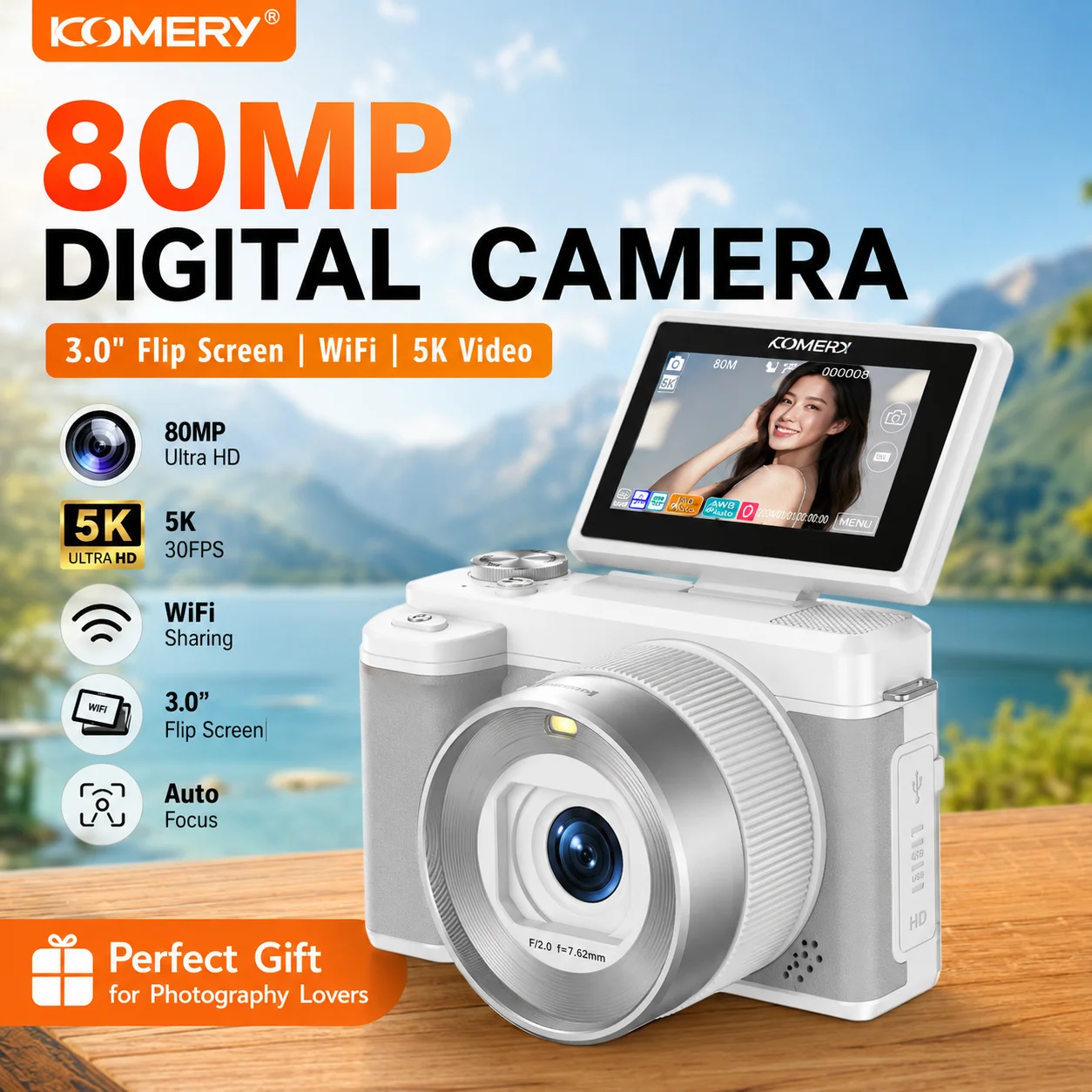 Traditional Korean Lifestyle - KOMERY Lifestyle- und Campus-Digitalkamera mit tollem