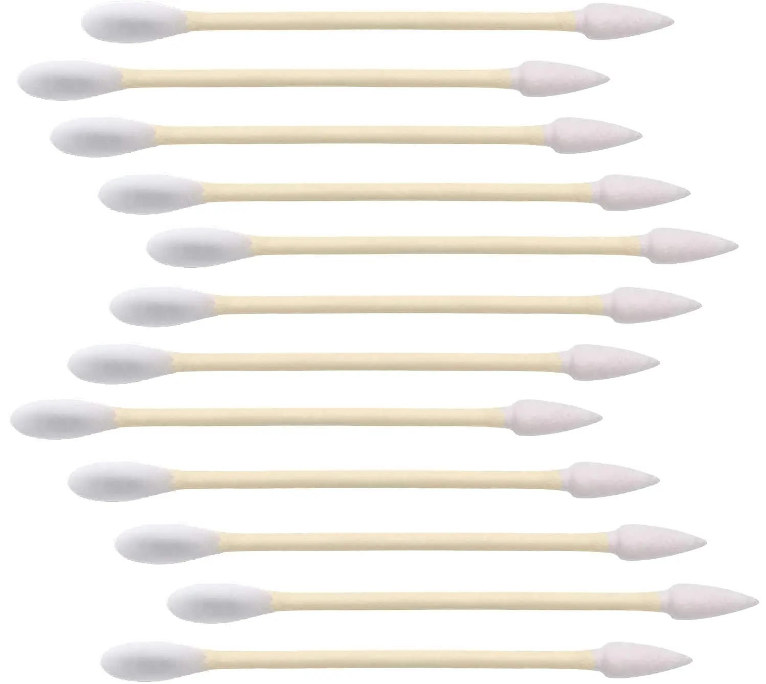 

Count Organic Bamboo Cotton Swabs - Pointy/Round Head Biodegradable Wooden Cotton Buds for Ear, Plastic Free Double Ear Cotton S