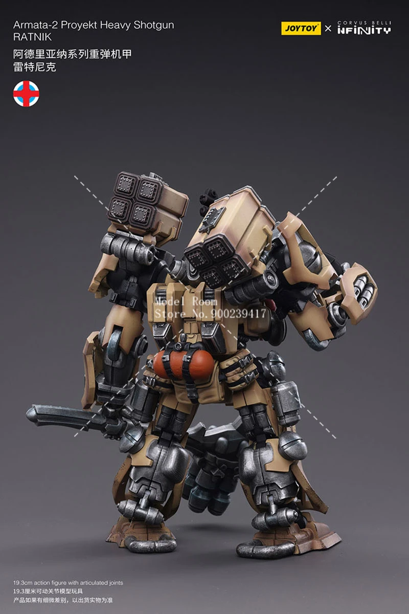 JOYTOY X Infinity 1/18 Ariadna Armata-2 Proyekt Heavy Mecha RATNIK Action Figure Model 19.3cm Mecha Soldier for Collection