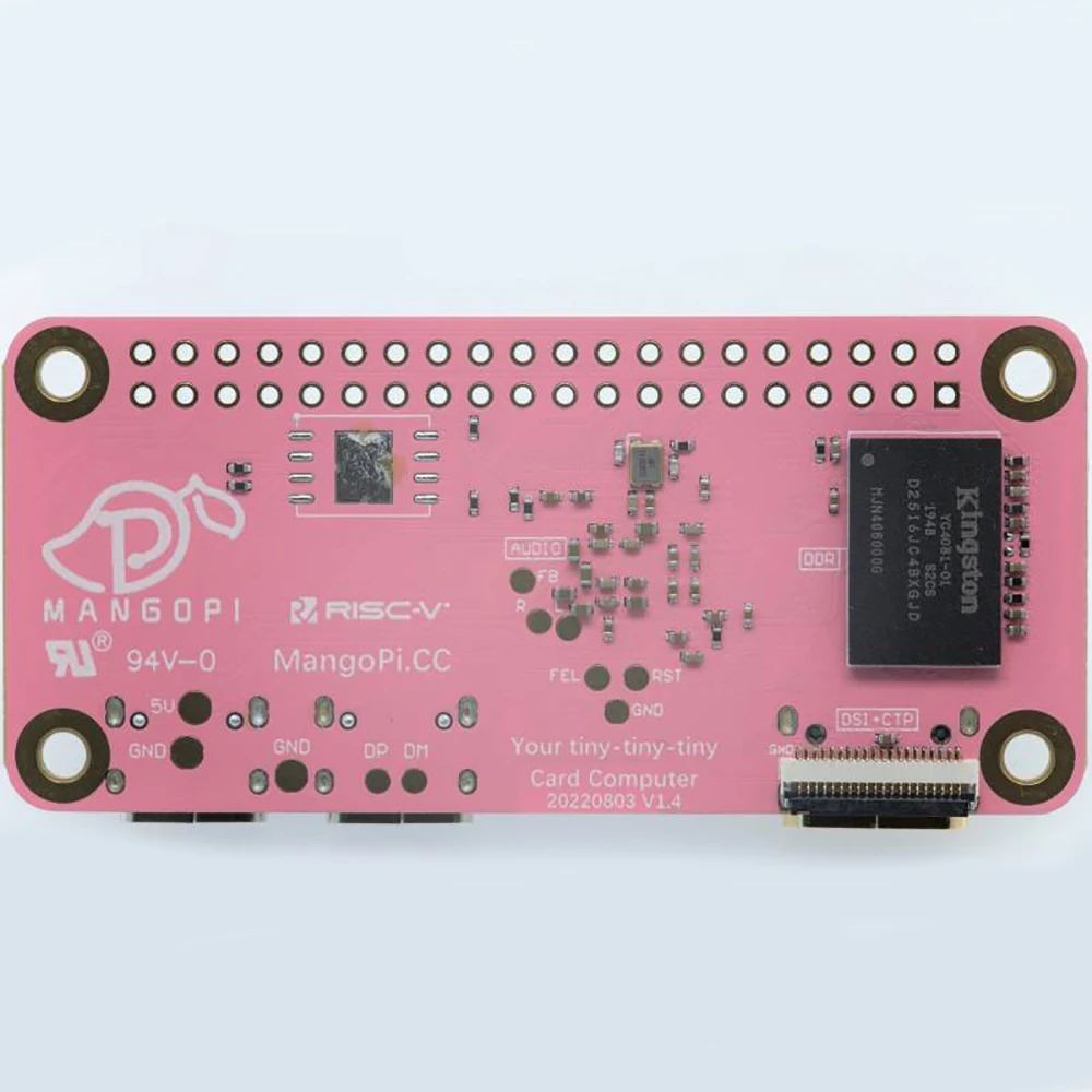 MangoPi MQ-Pro Allwinner D1 Development Board RISC-V SBC with WiFi/BT Sakura Pink V1.4 Tina-Linux OS Art Compared Raspberry Pi