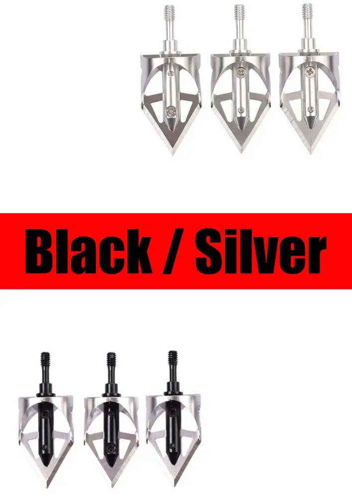 

3X Hunting Broadheads Arrowheads 3 Blade 100gr Archery Bow Crossbow Arrow Tips