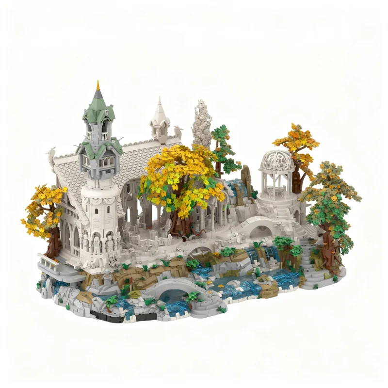 10109pcs MOC Rivendell Moc Bundle Model Building Blocks Architecture Idea Creative Education Brick Kids Christmas Gifts Toys