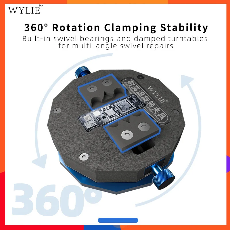 

​Durable High-Temp Rotary Fixture with 360° Rotatable for Precise Adjustment​ PCB & BGA Metal Plastic & Circuit Board Processing