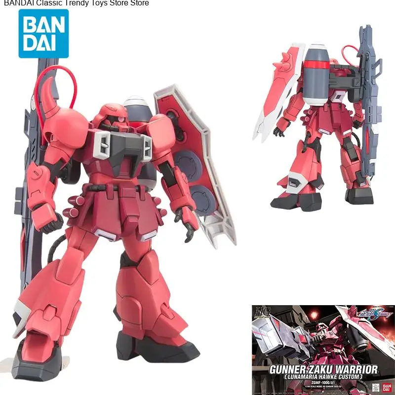

Прямая доставка Bandai, оригинальная аниме-коллекционная модель GUNDAM HG 1/144 GUNNER ZAKU WARRIOR, экшн-фигурки, игрушки для детей