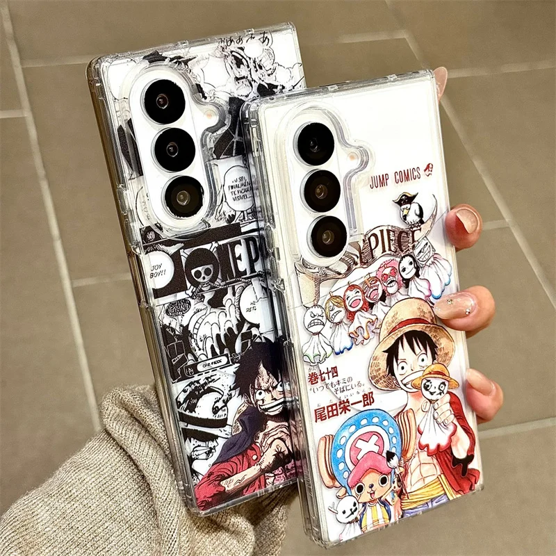 ثلاثية الأبعاد أنيمي لطيف O-One P-Piece لوفي زورو أضعاف Magsafe حافظة شحن لاسلكية لسامسونج ZFold 3 4 5 6 7 حامل مغناطيسي الكرتون #5