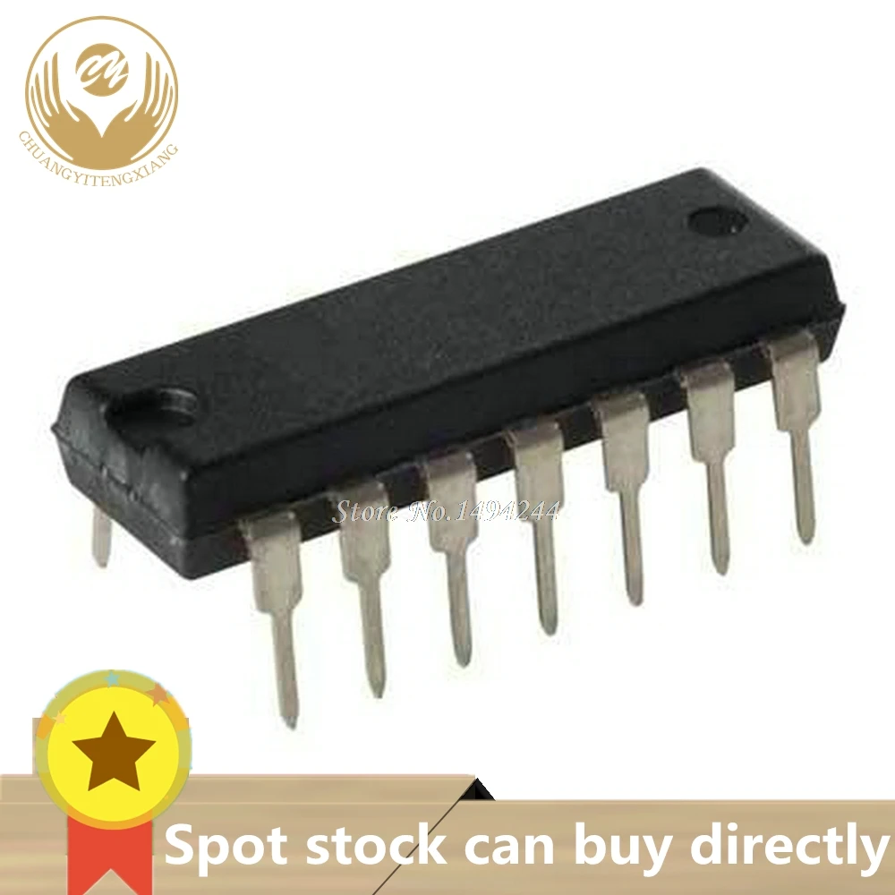 New original  Spot PIC16F684 PIC16F684-I/P DIP 14-Pin Flash-Based,8-Bit CMOS Microcontrollers with nanoWatt Technology 1PCS