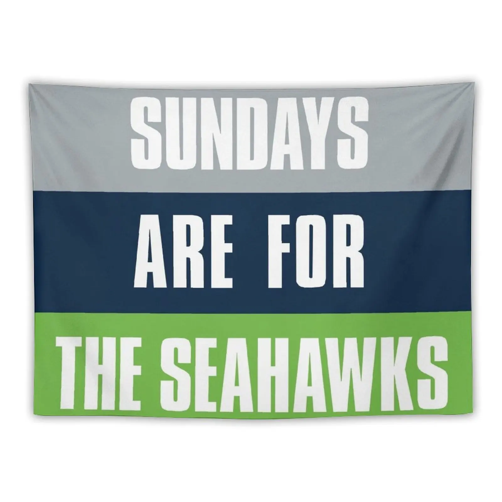 

Sundays are for The Seahawks, Seattle Football Fans Tapestry Wallpaper Bed Room Decoration House Decoration Tapestry