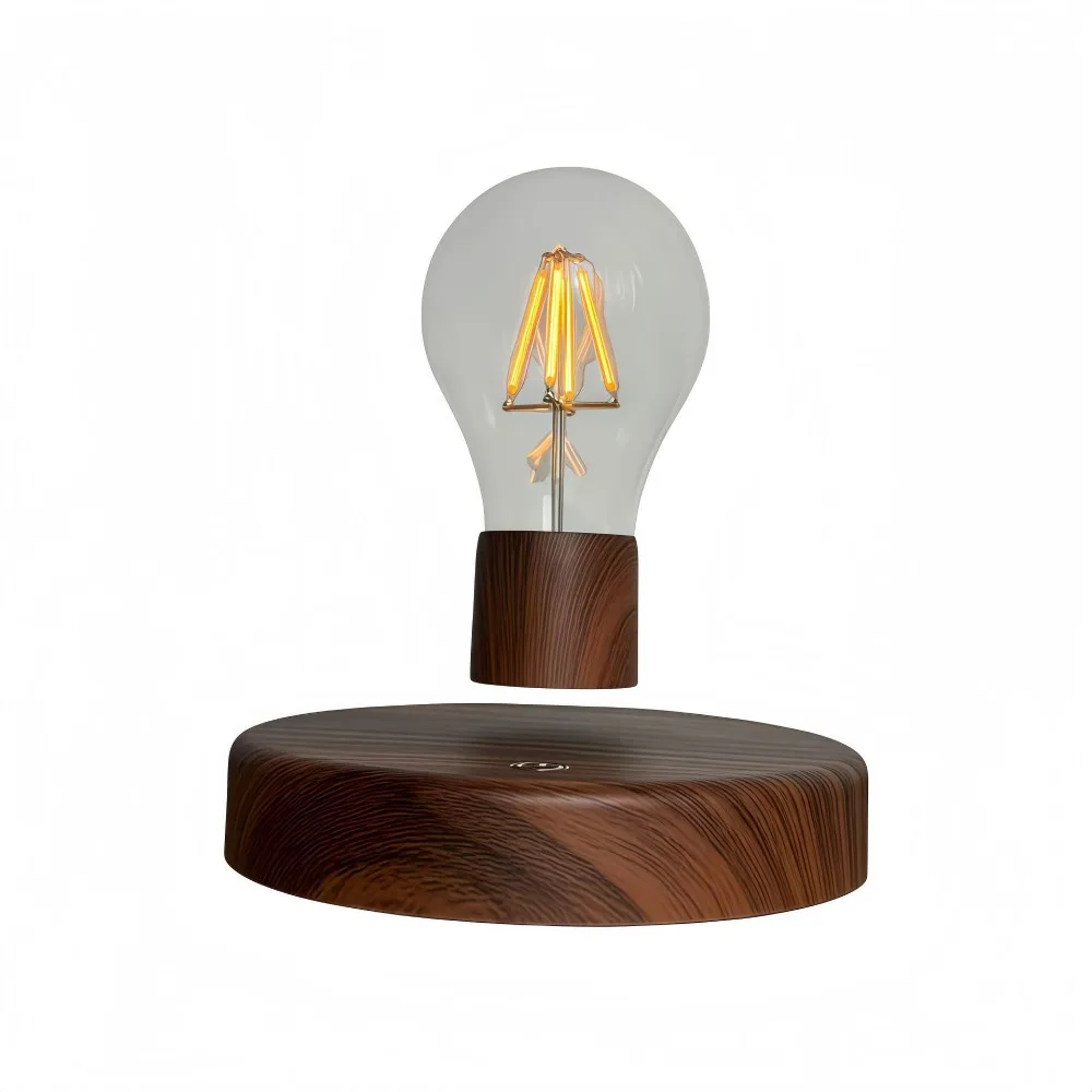 Creative Rotating Moon Lamp LED 3D Print Floating Lamp Magnetic Floating Wooden Base Night Light Home Decor