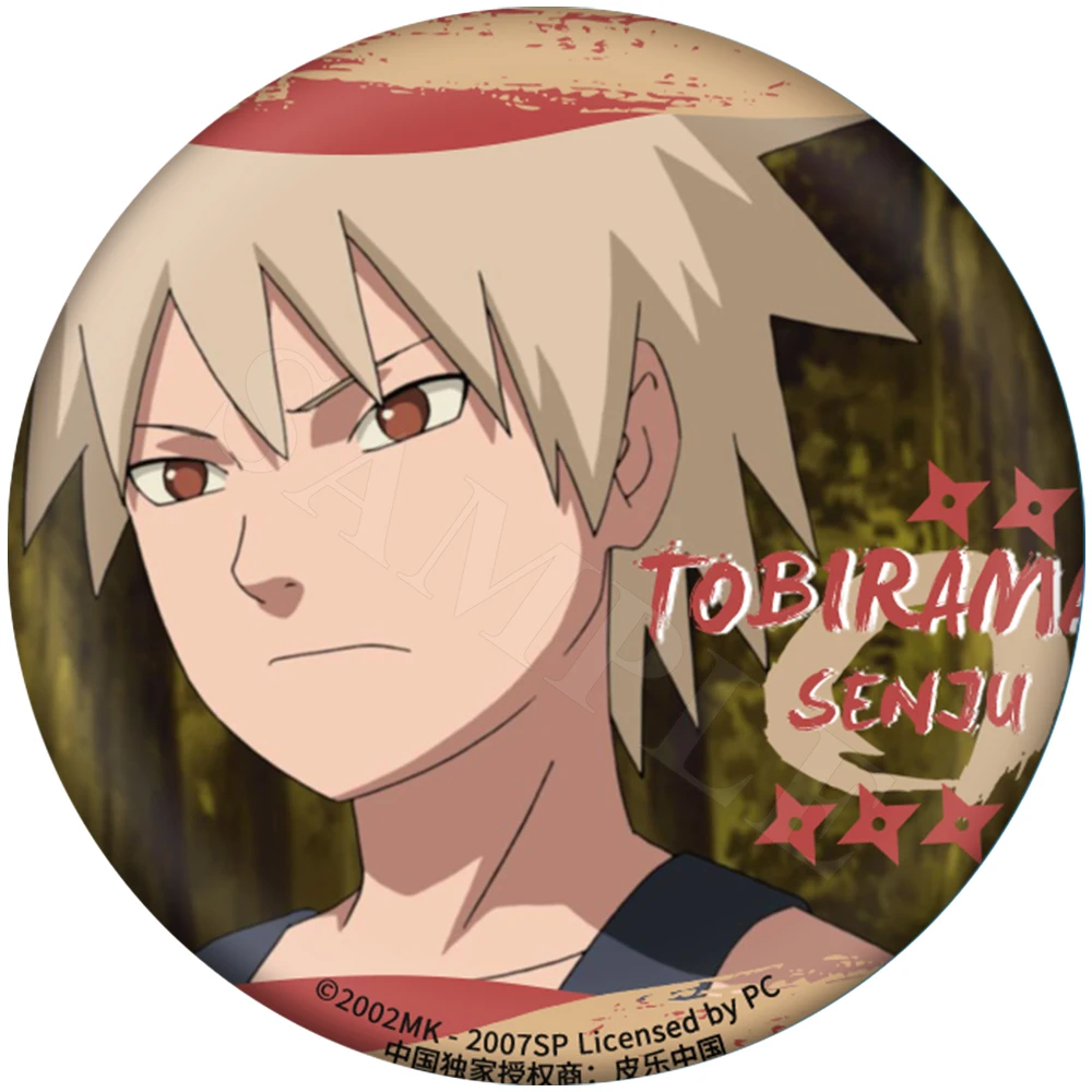Naruto Sasuke Jiraiya Obito Childhood Nohara Rin Hashirama Gaara Orochimaru Shisui China Officiële Autorisatie Kospay Badge