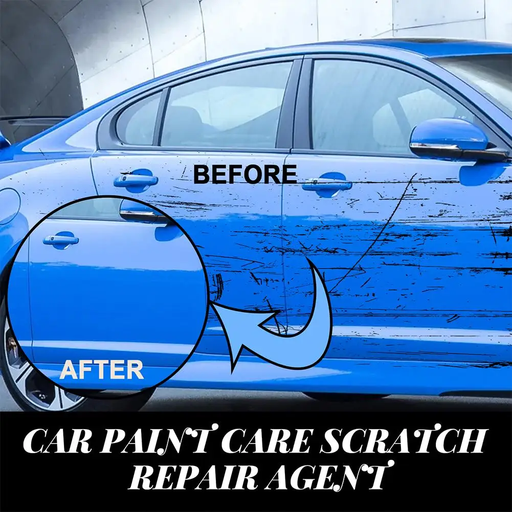 100ml Car Paint Care Scratch Repair Agent Polishing Cleaning Mending Car Waterproof With Anti Wax Sponge Tool O3z3