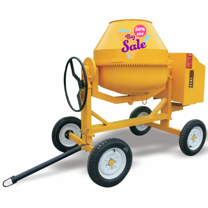 Automatic Self-loading Diesel Cement Mixer  With Winch Diesel Engine Concrete Mixer Machinery