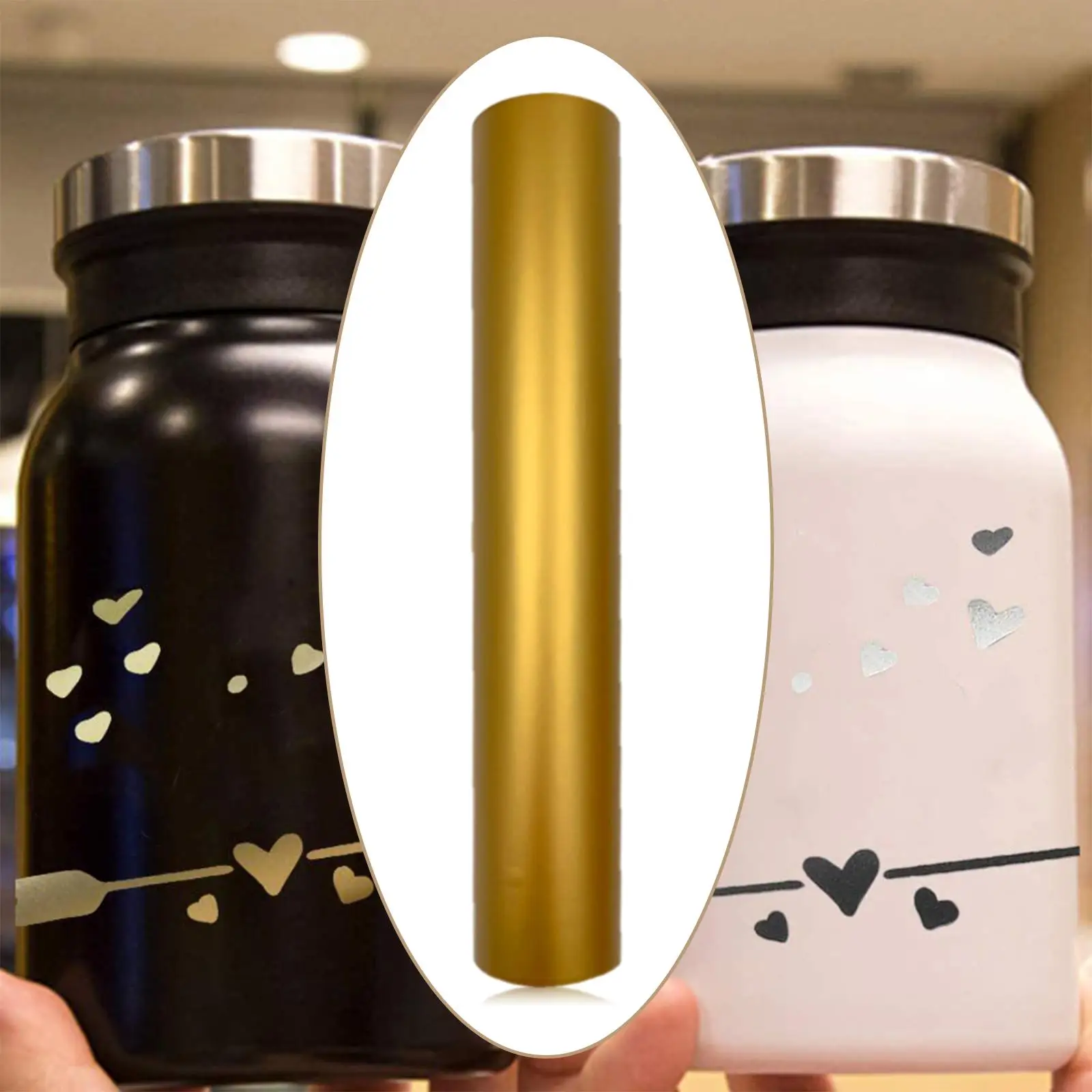 Adhesive Vinyl Roll for Cricut Silhouette Permanent PVC Craft Vinyl for Laptop Phone Decor