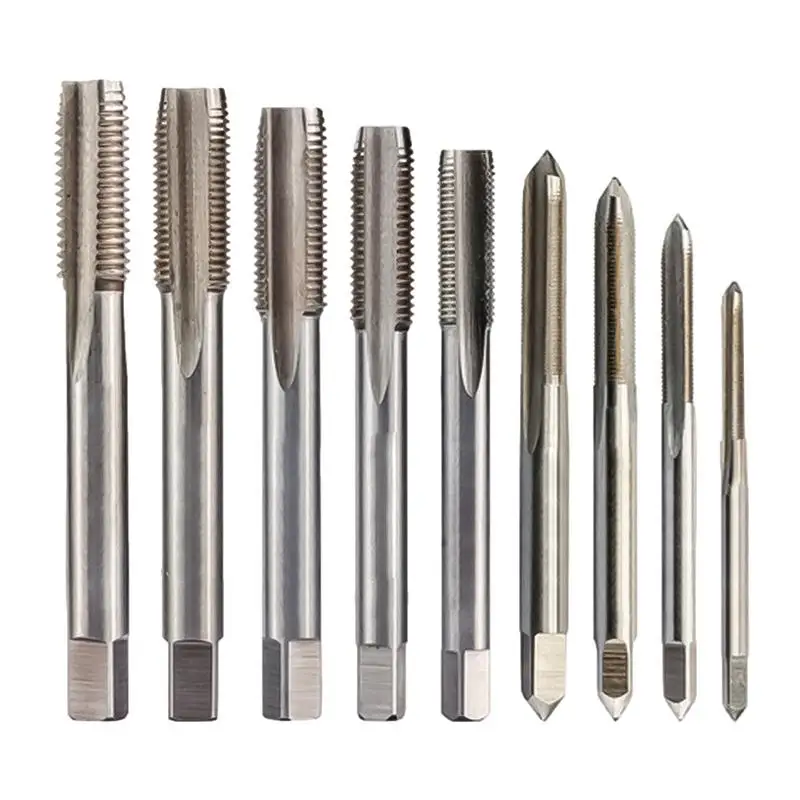 Broca de grifo con vástago hexagonal Chapado en titanio, tornillo HSS, broca de rosca, máquina de tornillo, grifo compuesto, M3, M4, M5, M8, M10, herramientas manuales, 1 ud.