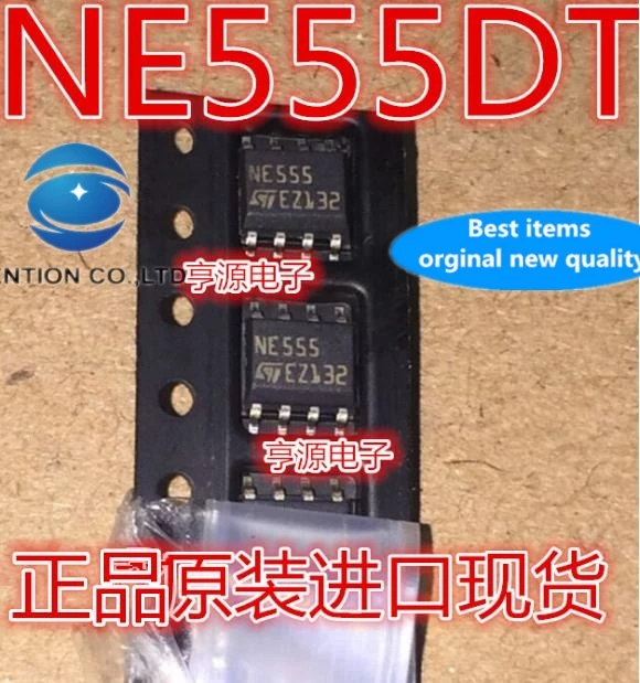 

10 шт. NE555 NE555DT NE555DR SOP-8 в наличии 100% новые и оригинальные