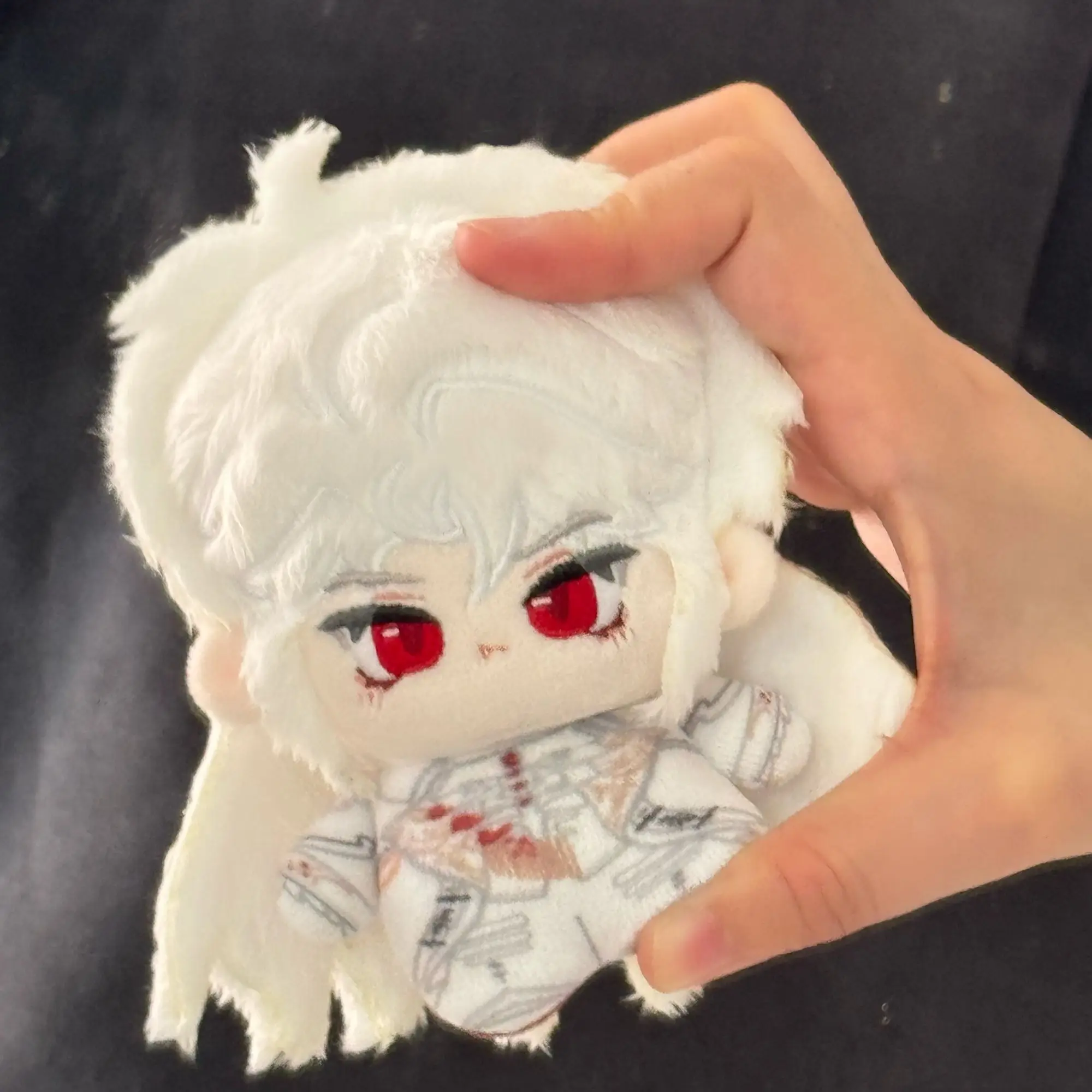 Anime 10cm Silver Wing Cartoon Doll Stuffed Keychain Anime Love and Deepspace Sylus Cosplay Backpack Plushes Adorn Xmas Gift
