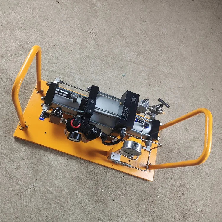 Nitrogen gas spring charging machine inflator