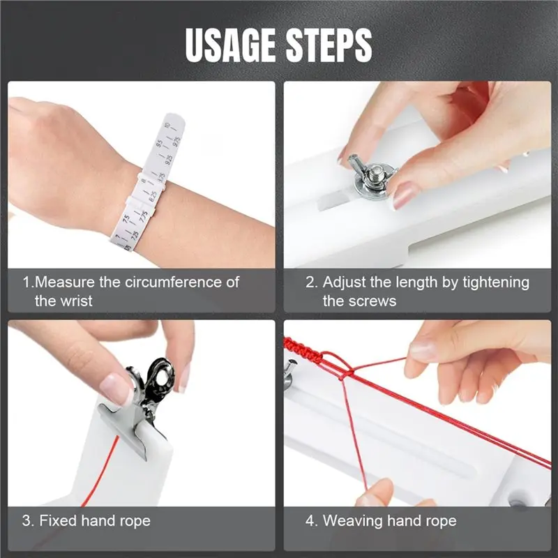 ABVG-الشفط كأس Paracord تهزهز سوار صانع الرقص قابل للتعديل اليد الحياكة تهزهز صانع سطح المكتب لتقوم بها بنفسك أدوات تجديل