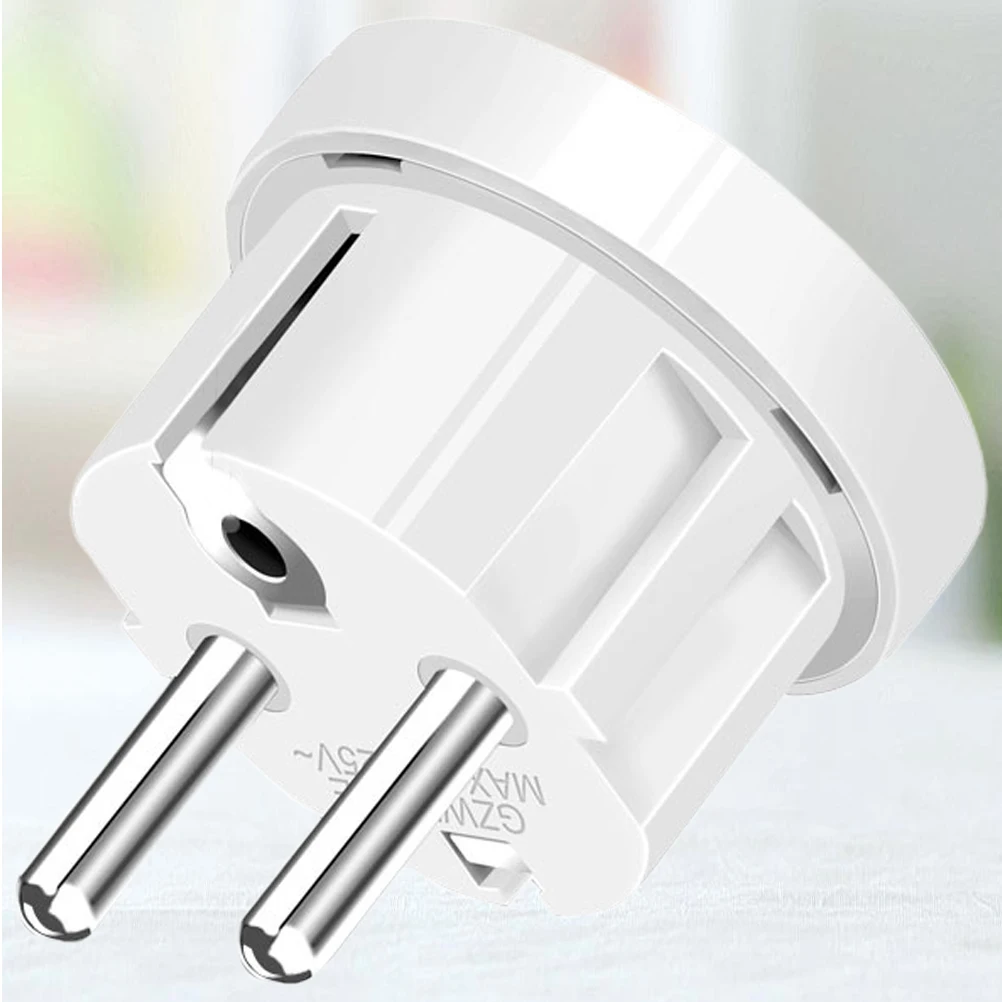 

1pc 4.8mm Universal EU Travel Adapter National Standard to European Standard Adapter Converter Socket Plug