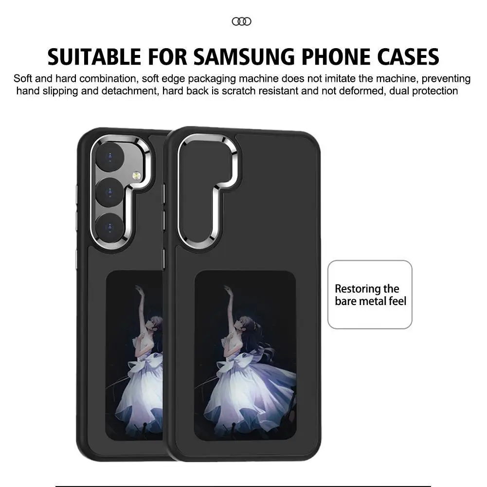 

For Samsung S24Ultra Four-color Ink Screen Mobile Phone Case For GalaxyS24 Screen Projection Protector For S24/s24ultra