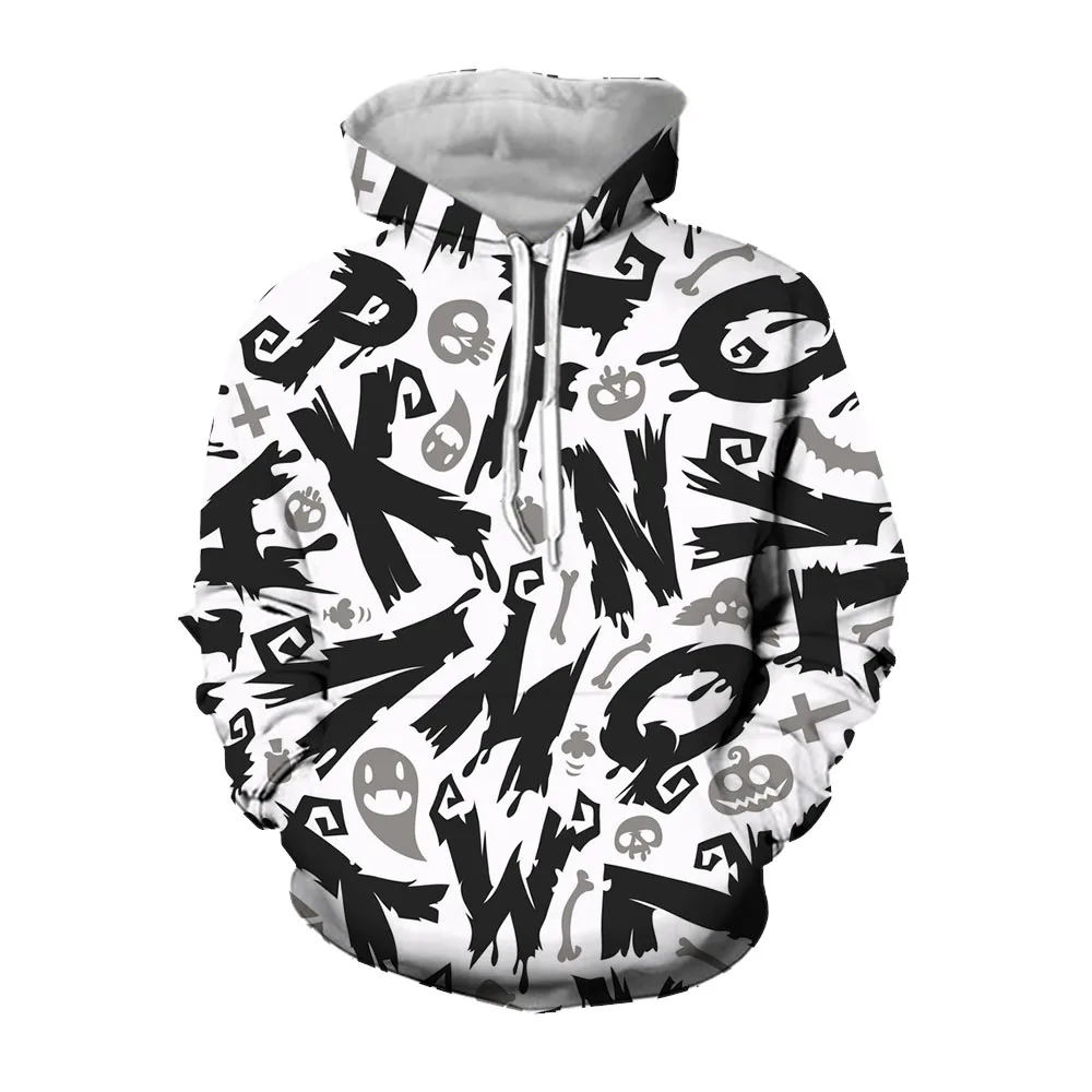 Jumeast 3D Bảng Chữ Cái Tiếng Anh In Hình Kawaii Áo Khoác Hoodie Trẻ Trung Cổ Có Mũ Quá Khổ Y2K 2000S Thẩm Mỹ Quần Áo