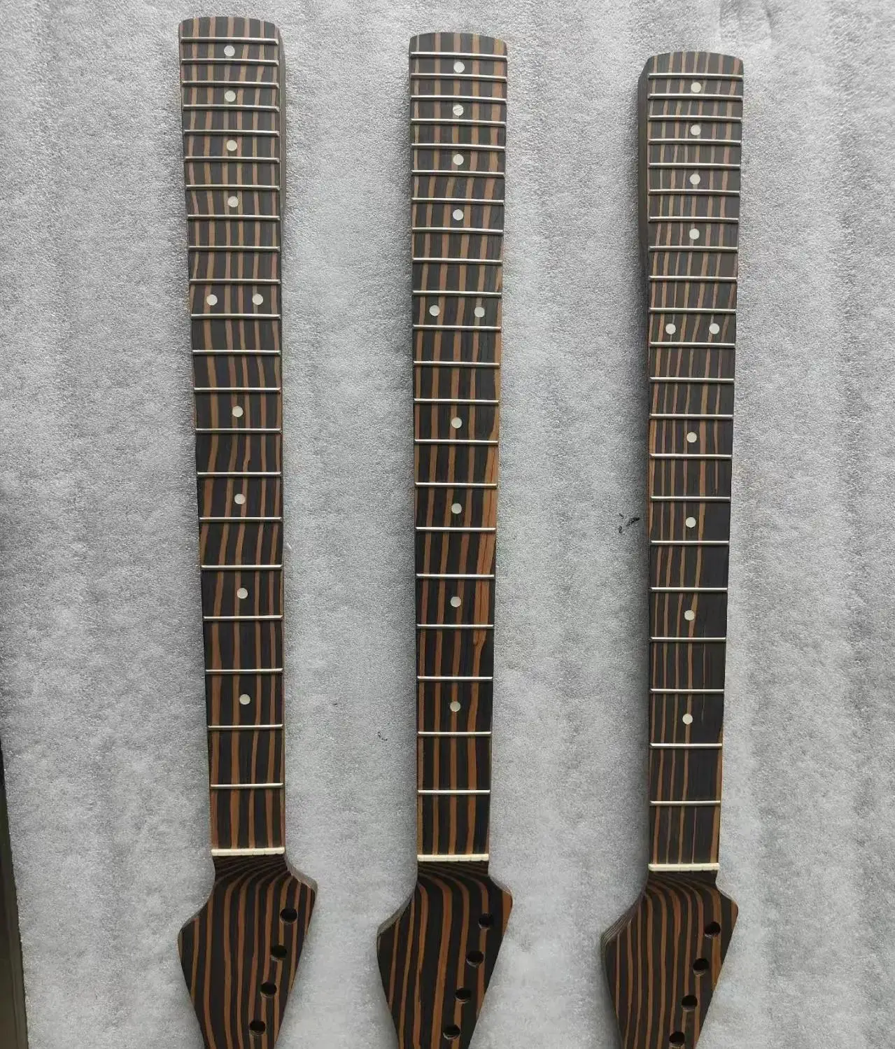 Electric Guitar Neck One Piece Zebra Wood Tail 56 Mm Vintage Body Guitar Necks Electric Guitars Parts And Accessories