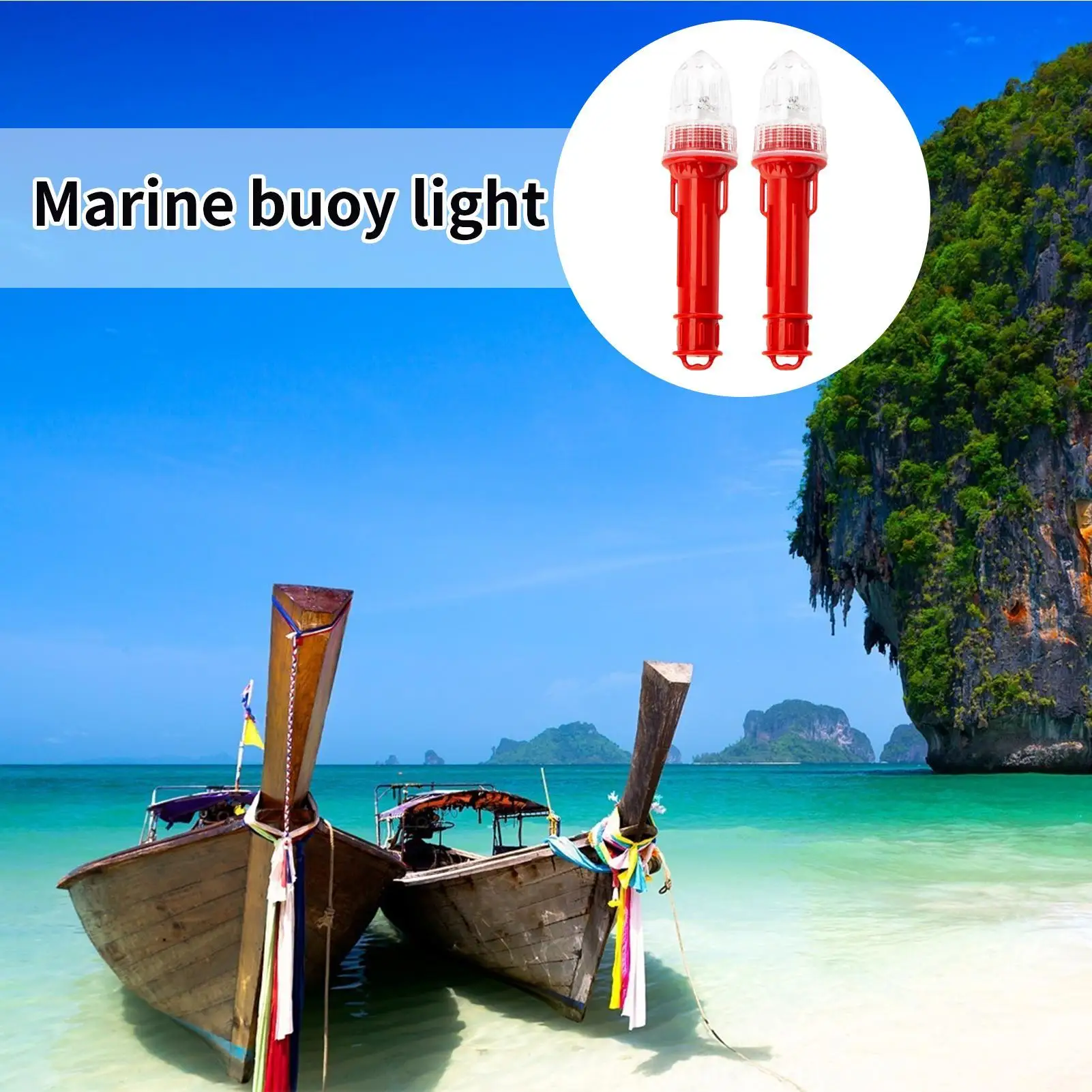 

Boating Flares Buoys Safety Light 2 Pieces Light Sensitivity Flares For Coast Lake River Boating Fishing Rafting