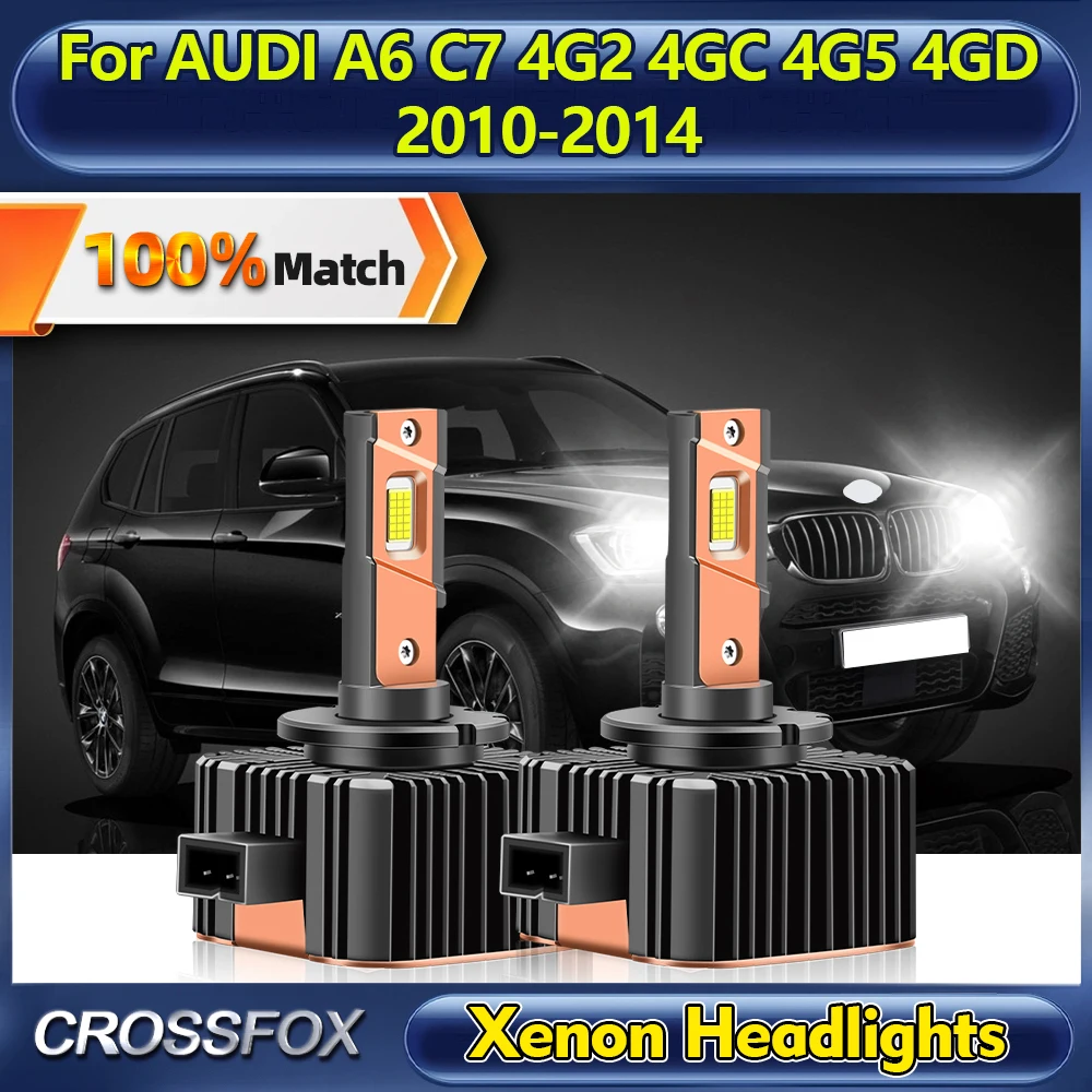 

30000LM D3S Canbus LED Headlight 120W CSP Chips HID Xenon Lights 12V For AUDI A6 C7 4G2 4GC 4G5 4GD 2010 2011 2012 2013 2014