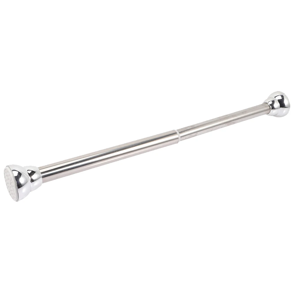 

Clothes Rods Shower Curtain Premium Material Adjustable Telescopic Major Stretchable Stainless Steel Bathroom Pole Drying