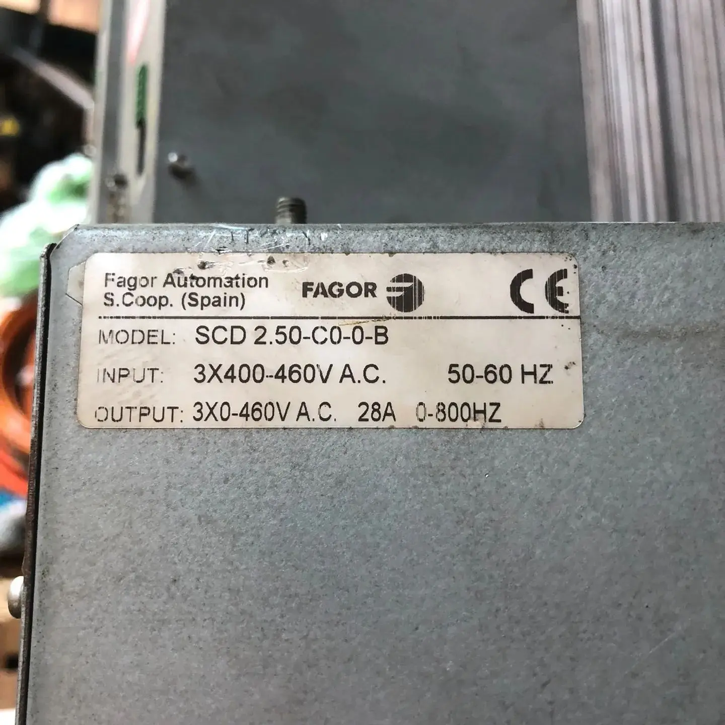 Serwonapęd SCD 2.50-C0-0-B do Fagor