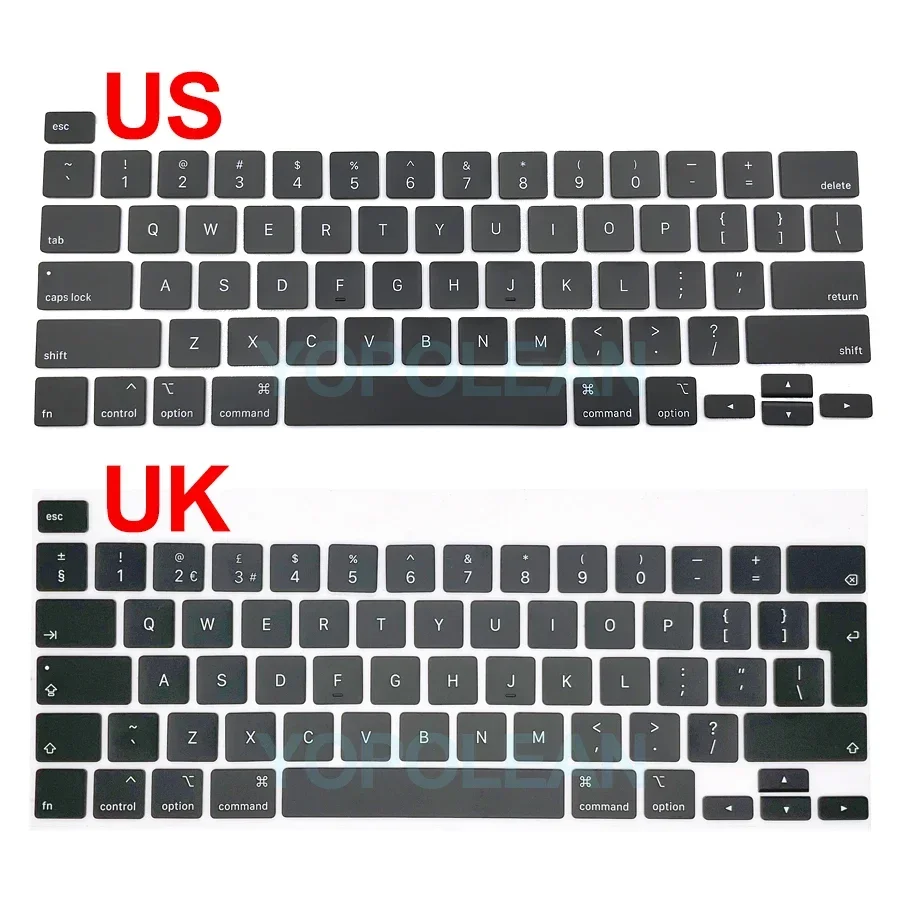 New Laptop A2141 A2289 A2251 Key Keycaps Keys Cap Keyboards Scissor Repair For Macbook Pro Retina 13