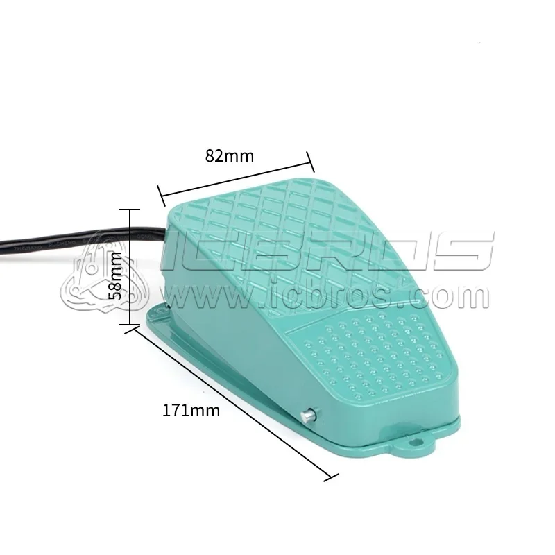 TFS-3 FS-3 Pedal Foot Switch Aluminum Shell Self-resetting Silver Contact Control Power Supply With Wire