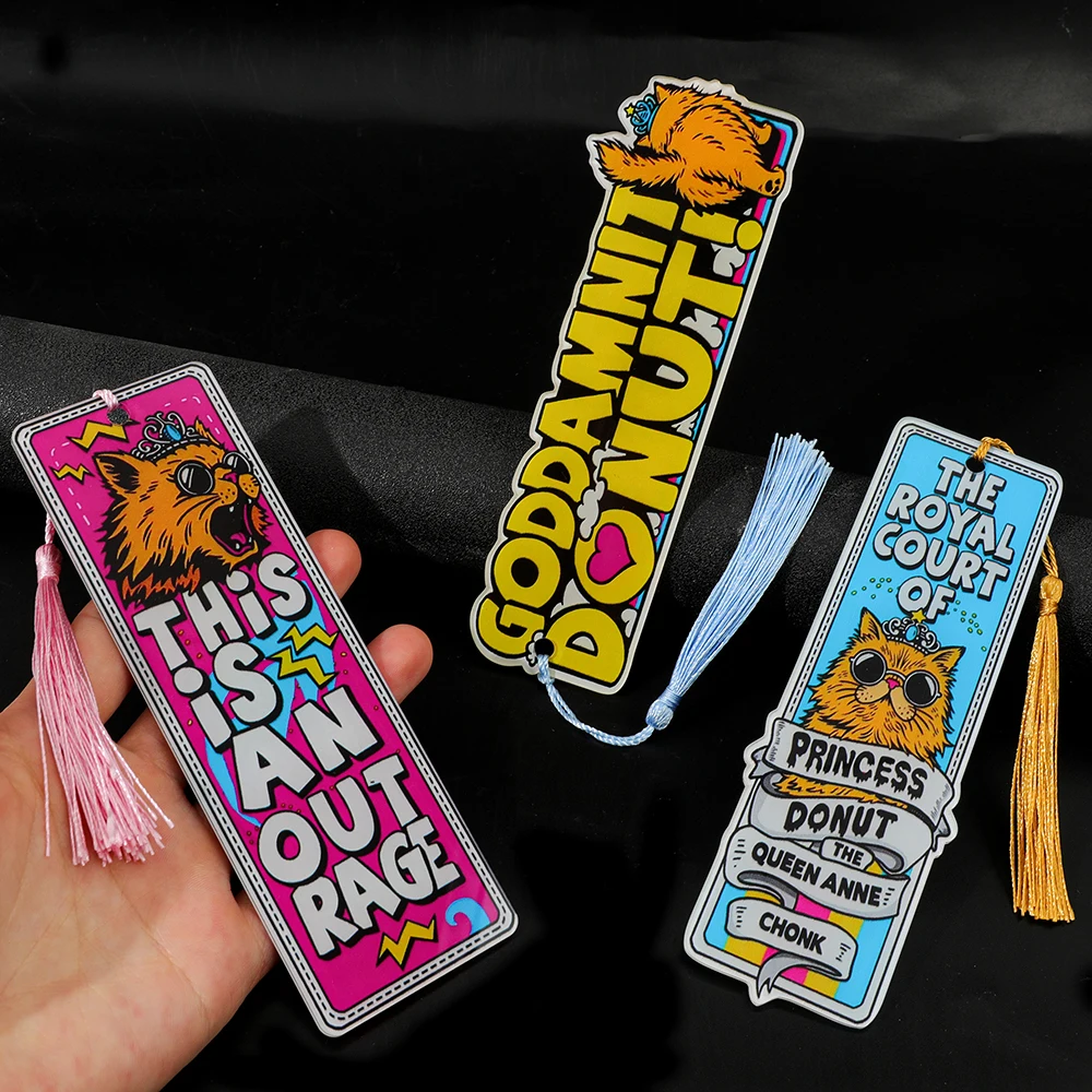 Fun Dungeon Wonderland Explorer Carl Acrylic Bookmark, Illustration of Princess Donut Quotes, DCC Surrounding Artwork, LitRPG