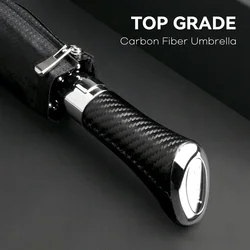 Luxury Germany Business Men Umbrella Carbon Fiber Windproof Stick Long Umbrella Rain 8 Ribs Outdoor Golf Umbrellas Automatic