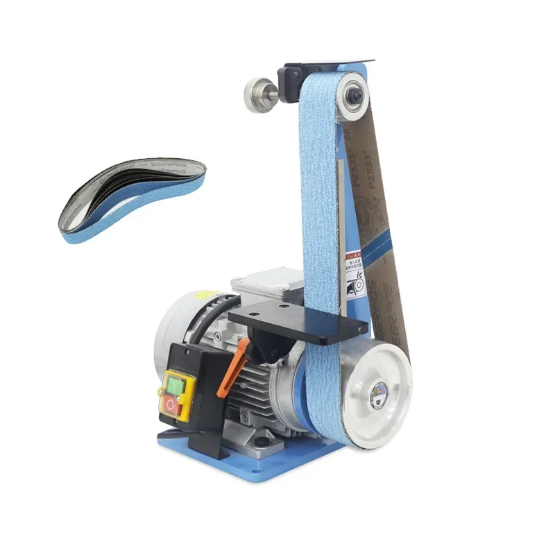 Vertical abrasive belt sander 2200w grinder tool woodworking metal sharpener deburring chamfer polishing machine