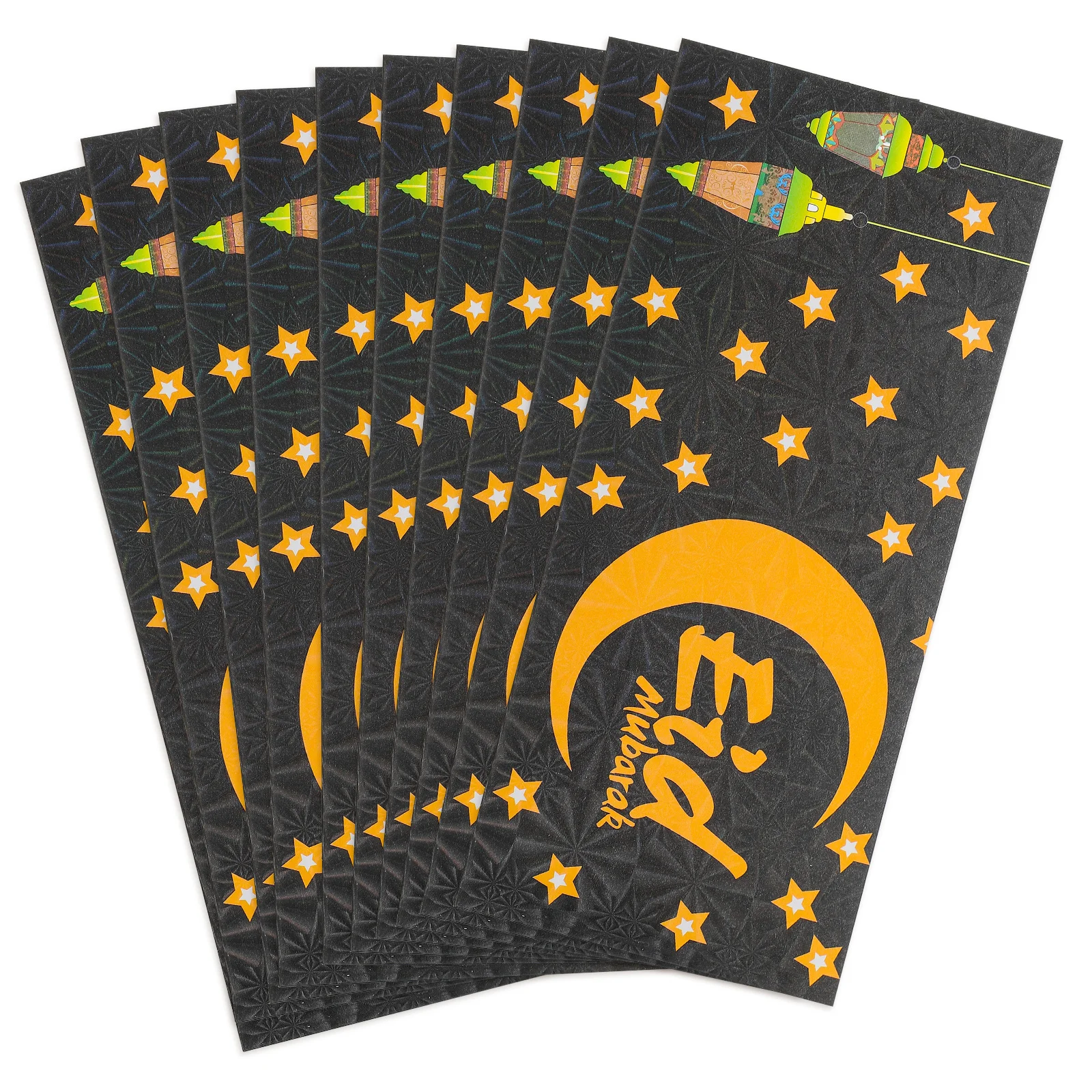 

12 шт., конверты для Ид Мубарак, бумажные подарки для наличных, конверты для денег, Рамадан, праздник, вечерние держатели для карт, конверт для карт