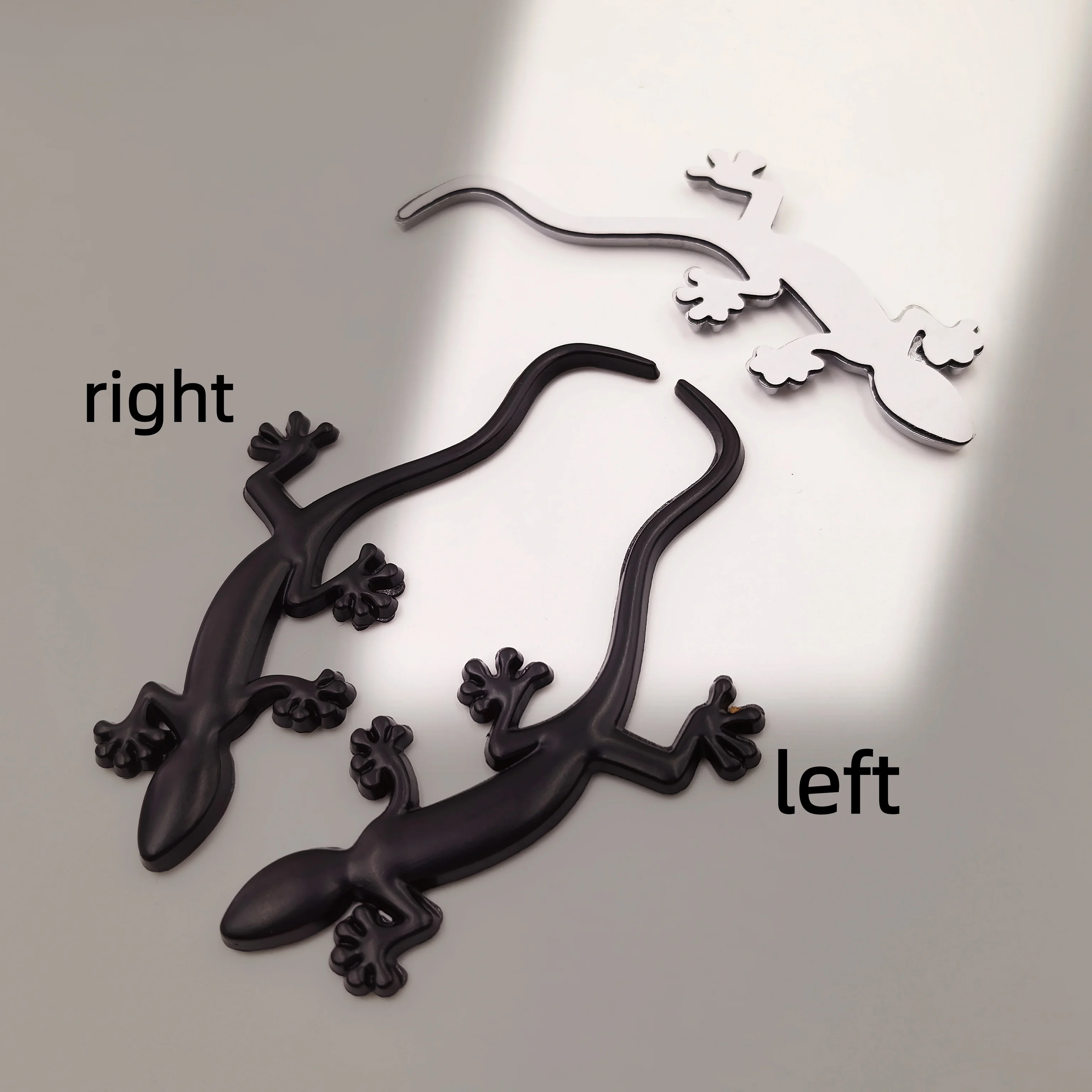 Gecko Lizard Quattero 3D Metal Car Auto Motorcycle Logo Emblem Badge - Car Styling Stickers - Automobile Accessories