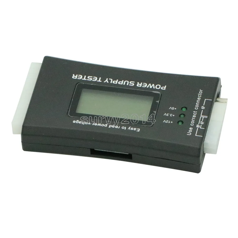 جهاز كمبيوتر شخصي LCD 20/24 دبوس 4 PSU ATX BTX ITX SATA HDD الرقمية امدادات الطاقة تستر