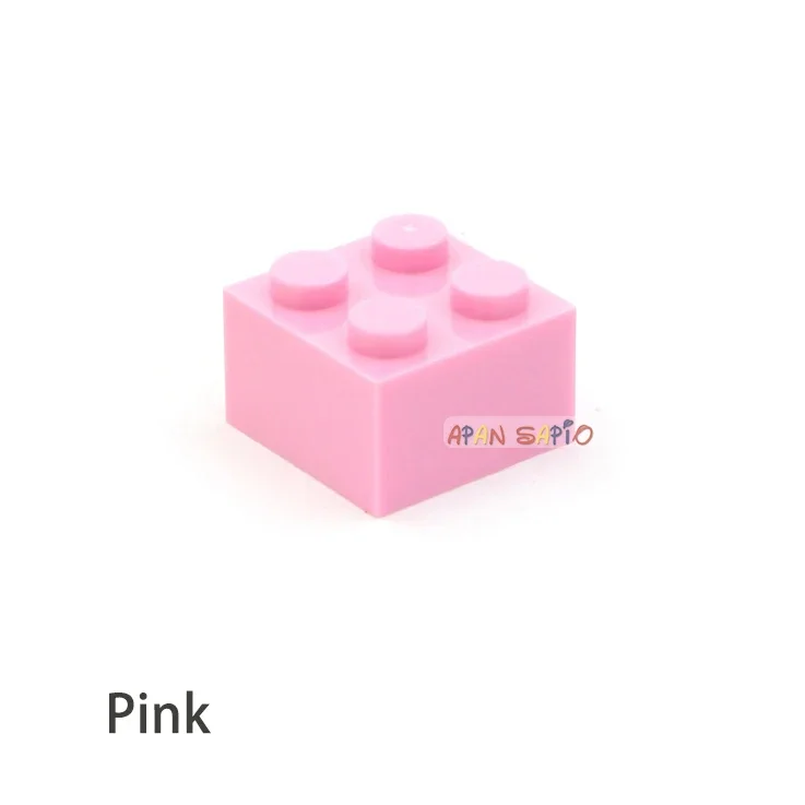 300 stücke Dicke 2x2 Punkte DIY Bausteine Zahlen Bricks Pädagogisches Kreatives Kunststoff Spielzeug für Kinder Kompatibel mit 3003